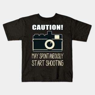 Photographer Camera Funny Saying Kids T-Shirt